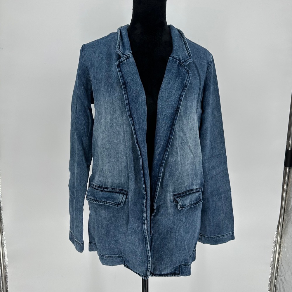 Liverpool Jeans Denim‎ Chambray Open Blazer Women's Small